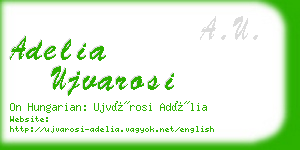 adelia ujvarosi business card